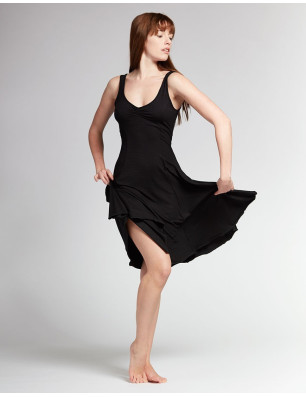 Robe De Danse Viscose noire - VERITABLE Temps Danse - FAME La Maison De La Danse