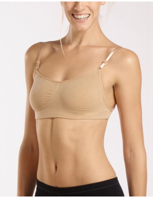 Soutien-gorge de danse invisible nude - SILK Temps Danse - FAME La Maison De La Danse