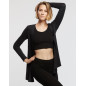 Gilet en viscose chiné - ELLY