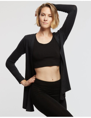Gilet en viscose chiné ELLY Temps Danse - FAME La Maison De La Danse