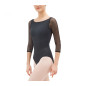 Justaucorps manches 3/4 en dentelle - D0678
