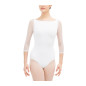 Justaucorps manches 3/4 en dentelle - D0678
