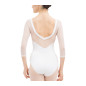 Justaucorps manches 3/4 en dentelle - D0678