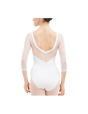 Justaucorps manches 3/4 en dentelle Repetto D0678 - FAME La Maison De La Danse