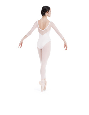 Justaucorps manches 3/4 en dentelle Repetto D0678 - FAME La Maison De La Danse