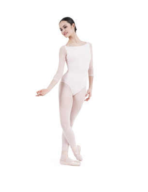 Justaucorps manches 3/4 en dentelle Repetto D0678 - FAME La Maison De La Danse