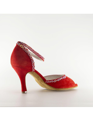 Chaussures NATALIA rouges Rosso Latino - FAME La Maison De La Danse