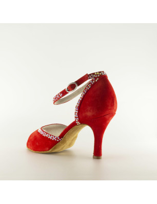 Chaussures NATALIA rouges Rosso Latino - FAME La Maison De La Danse