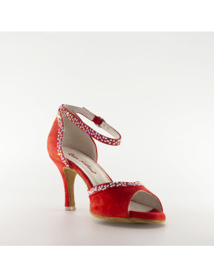 Chaussures NATALIA rouges Rosso Latino - FAME La Maison De La Danse
