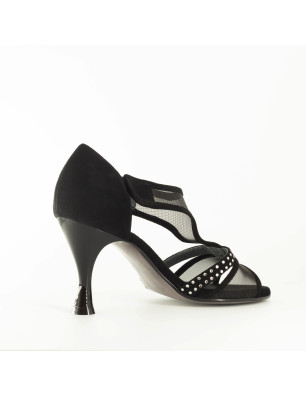 Chaussures XENA Noires Rosso Latino - FAME La Maison De La Danse