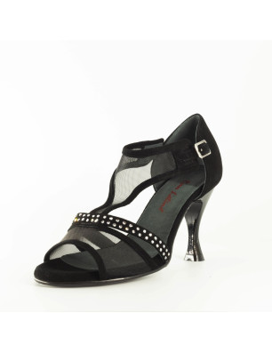 Chaussures XENA Noires Rosso Latino - FAME La Maison De La Danse