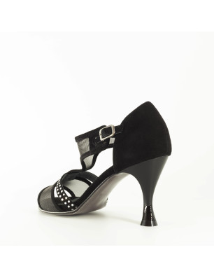 Chaussures XENA Noires Rosso Latino - FAME La Maison De La Danse