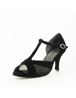 Chaussures JANIS noires Rosso Latino - FAME La Maison De La Danse