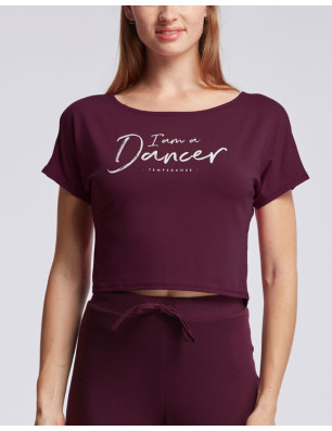 T-Shirt Court Danse - AGILE I AM Temps Danse - FAME La Maison De La Danse