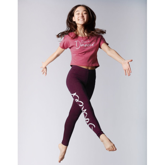 Tshirt Court Danse Fille - AGILE JR I AM Temps Danse - FAME La Maison De La Danse