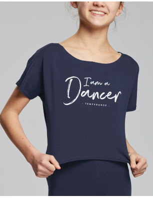 Tshirt Court Danse Fille - AGILE JR I AM Temps Danse - FAME La Maison De La Danse