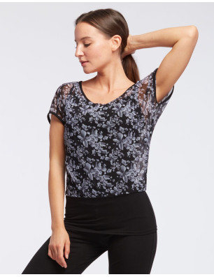 T-Shirt Tulle Avec Brassière - DOUNIA Temps Danse - FAME La Maison De La Danse