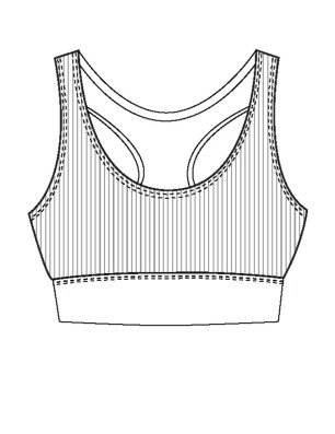 Brassière De Sport Côtelée - RISK Temps Danse - FAME La Maison De La Danse