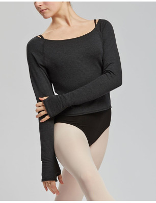 T-Shirt Manches Longues En Viscose Chinee - EVER Temps Danse - FAME La Maison De La Danse
