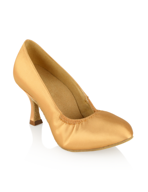 Chaussures danse Femme - 108A Ion - Flesh Satin - Standard Ballroom Dance Shoes