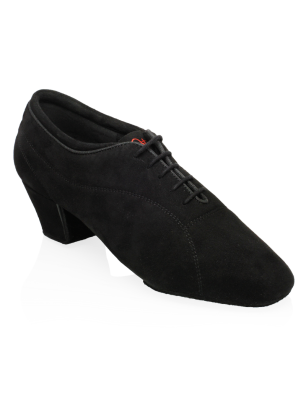 Chaussures danse Homme - BW111 Bryan Watson - Black Nappa Suede - Latin Dance Shoes