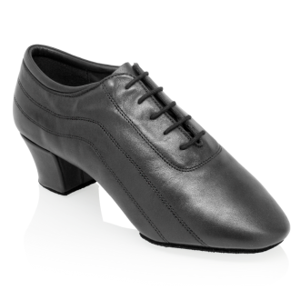 Chaussures danse Homme - H447 Zephyr - Black Leather - Latin Dance Shoes