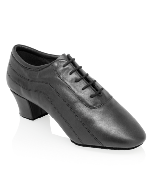 Chaussures danse Homme - H447 Zephyr - Black Leather - Latin Dance Shoes
