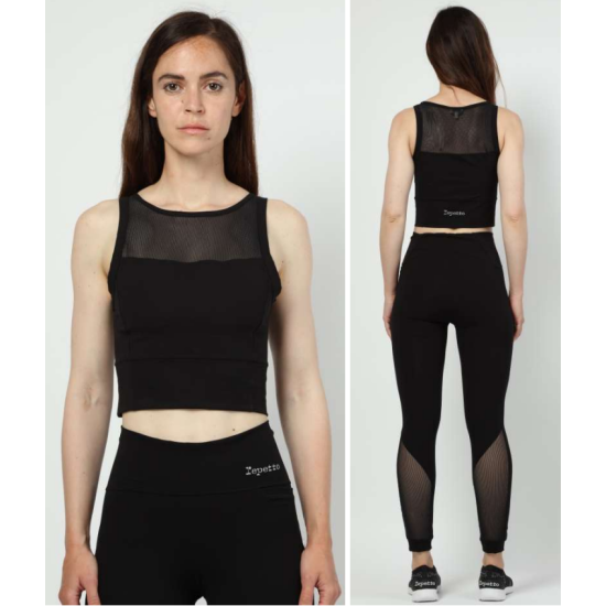 Top Active Noir Repetto S0530 - FAME LA MAISON DE LA DANSE