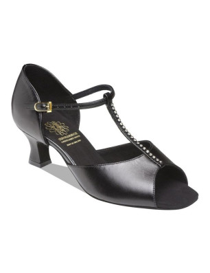 Chaussures danse de salon Style 1529 Wide - Black Leather SUPADANCE - Fame la Maison de la Danse