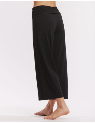 Pantalon large noir 7/8 Ceinture haute - AKILA Temps Danse - FAME La Maison De La Danse