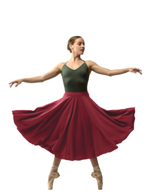 Jupette longue Alix Ballet Rosa bordeaux