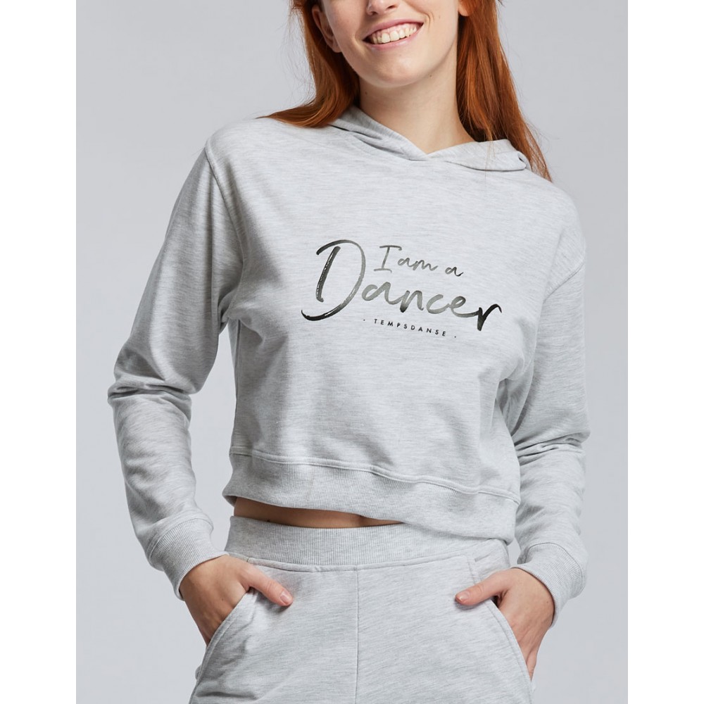 Sweat Capuche Crop Femme - TAIGA I AM