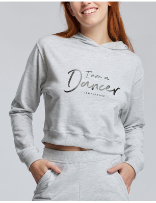 Sweat Capuche Crop Femme - TAIGA I AM Temps Danse - FAME LA MAISON DE LA DANSE