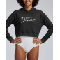 Sweat Capuche Crop Femme - TAIGA I AM