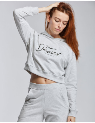 Sweat Capuche Crop Femme - TAIGA I AM Temps Danse - FAME LA MAISON DE LA DANSE