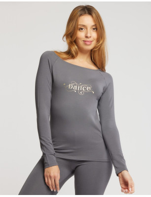 T-Shirt de Danse Manches Longues - AMANA ARABESQUE Temps Danse - FAME LA MAISON DE LA DANSE
