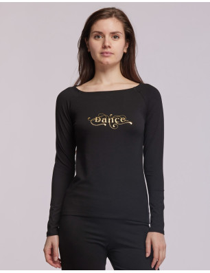 T-Shirt de Danse Manches Longues - AMANA ARABESQUE Temps Danse - FAME LA MAISON DE LA DANSE