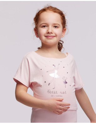 T-SHIRT COURT DANSE FILLE - AGILE JR OPERA Temps Danse - FAME LA MAISON DE LA DANSE