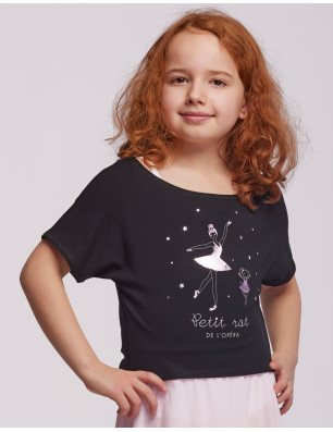 T-SHIRT COURT DANSE FILLE - AGILE JR OPERA Temps Danse - FAME LA MAISON DE LA DANSE