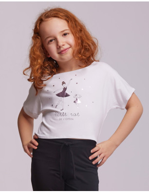 T-SHIRT COURT DANSE FILLE - AGILE JR OPERA Temps Danse - FAME LA MAISON DE LA DANSE