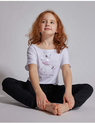 T-SHIRT COURT DANSE FILLE - AGILE JR OPERA Temps Danse - FAME LA MAISON DE LA DANSE
