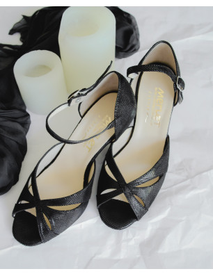 Chaussures Noires Merlet - SAPHIR 1388-001 - FAME La Maison De La Danse