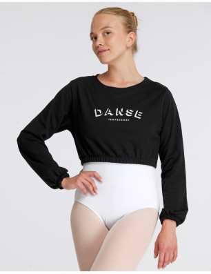 Sweat court fille - TAKI JR DANSE TEMPS DANSE - FAME LA MAISON DE LA DANSE