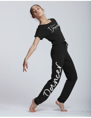 Pantalon De Danse Enfant NOIR - AFFETTO JR IAM Temps Danse - FAME La Maison De La Danse