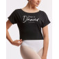 T-Shirt Court Danse NOIR - AGILE I AM