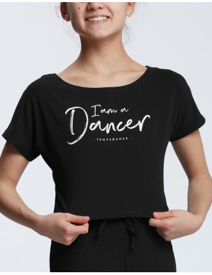 Tshirt Court Danse Fille - AGILE JR I AM Temps Danse - FAME La Maison De La Danse