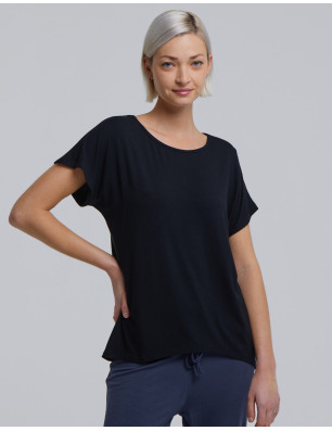 T-shirt Femme Bamboo noir - BADINE - Temps Danse - FAME LA MAISON DE LA DANSE