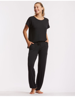 T-shirt Femme Bamboo noir - BADINE - Temps Danse - FAME LA MAISON DE LA DANSE