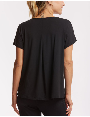 T-shirt Femme Bamboo noir - BADINE - Temps Danse - FAME LA MAISON DE LA DANSE