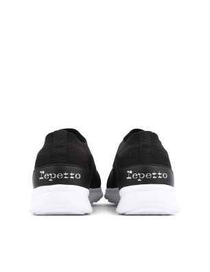 Dance Sneakers Ruban Noires Repetto V087R - Fame la maison de la danse